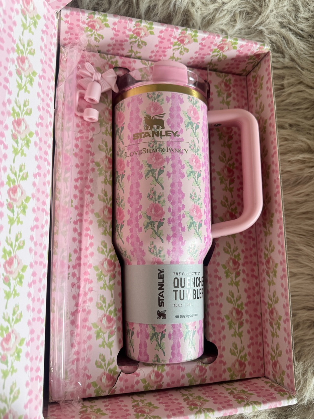 Stanley x LoveShackFancy Flowstate Quencher 40oz Tumbler